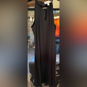 Michael Kors Dress LBD Cocktail Style XS extra small gold accents